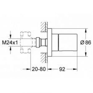 Vanne à différentes possibilités de montage…