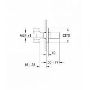 Vanne à divers montages Grohe Eurocube