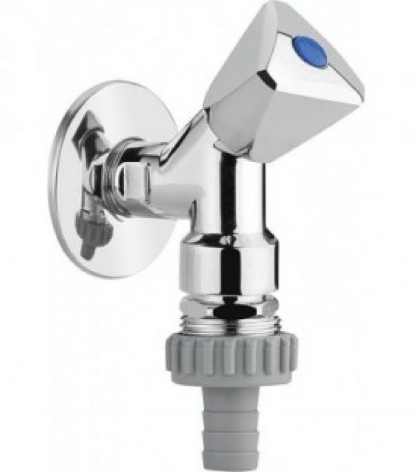 Vanne oblique 1/2&Prime;x3/4&Prime;, avec clapet anti-retour purgeur, chromé