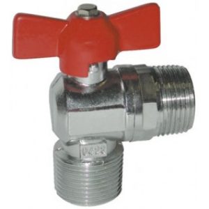 Vanne équerre manette papillon