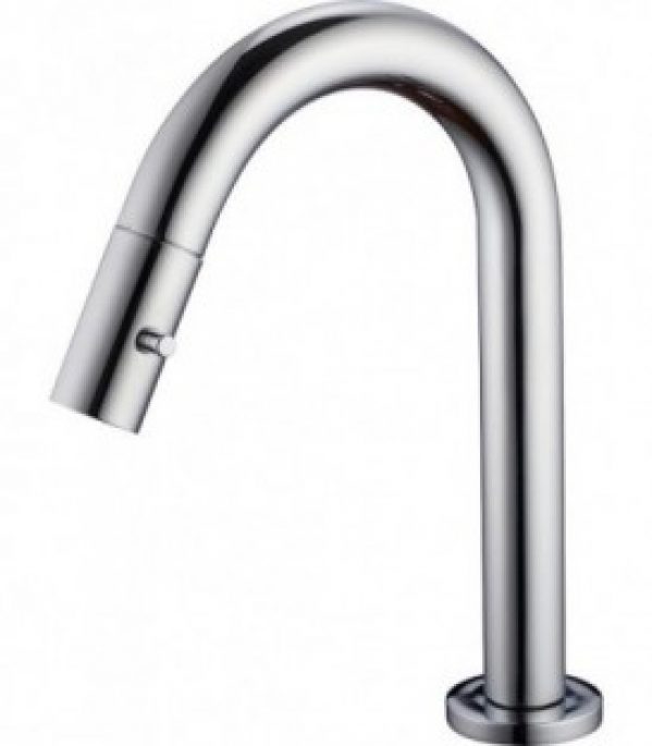 vanne sur pied Evelia chromee sans garn. D ecoulement DN15(1/2&Prime;),Saillie 132mm