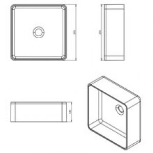 Vasque carrée Modular COSMIC