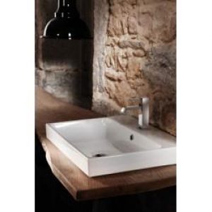 Vasque céramique blanc brillant pour lavabo à suspendre ou à encastrer – CRISTINA ONDYNA WNL6009