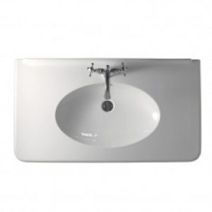 Vasque céramique Retro Parigi avec pieds métal chromé Cristina Ondyna