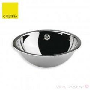 Vasque en inox à encastrer 44 cm – CRISTINA ONDYNA VX244