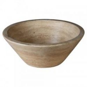 VASQUE EN PIERRE CONIQUE D.42 H.15.5 CM SABLE – CRISTINA ONDYNA UR1005