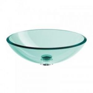 VASQUE EN VERRE TREMPE A POSER D.44 cm / H.14 cm TRANSPARENT – CRISTINA ONDYNA VV14480