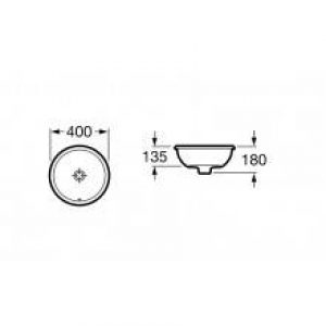 Vasque à encastrer Foro ø 40 cm Roca