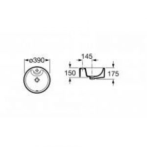 Vasque à poser avec perçage Terra Roca