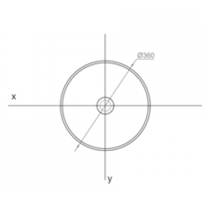 Vasque à poser ronde Crono lignes arrondies…