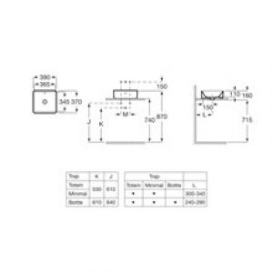 Vasque à poser sur plan ALTER 39 cm – ROCA