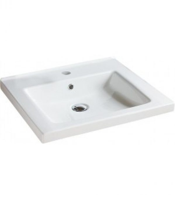 Vasque &lsquo;TRENDY&rsquo; lxHxP610x115x510mm avec 1 trou pour robinetterie