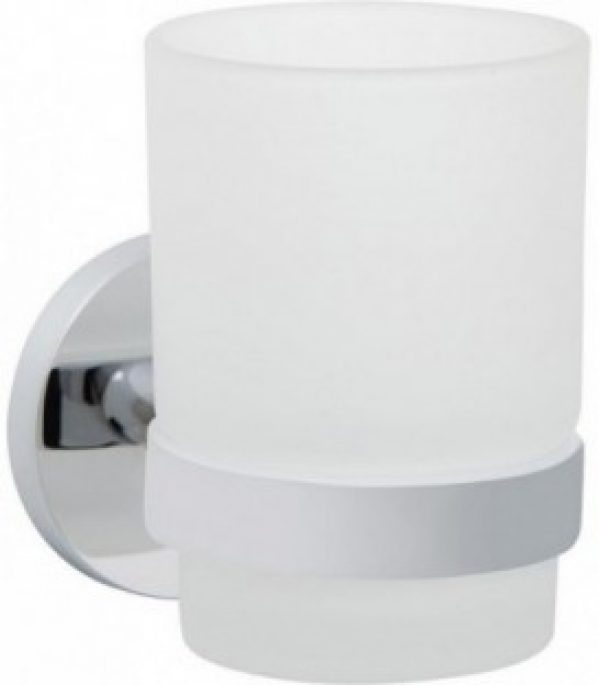 Verre avec support mural Rumba Laiton chromé