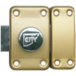Verrou en applique à bouton – par paire sur même clé – bronze – City25