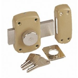 Verrou en applique – à bouton – s&rsquo;entrouvrant – CYCLOP 7600