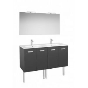 Vict Unik Pack 2 Portes+Miroir+Applique 1200 Gris Anthracite – ROCA A855895153