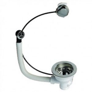 Vidage à commande automatique évier 1 bac Ø90 – Wirquin Pro 30720435