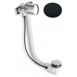 VIDAGE REMPLISSAGE BAIGNOIRE PAR TROP PLEIN  LAITON  58 CM NOIR – CRISTINA ONDYNA VE26313