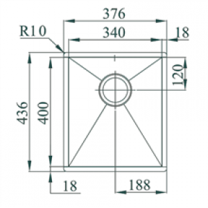 Évier Box Line 34 TEGLER