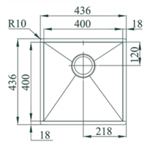 Évier Box Line 40 TEGLER