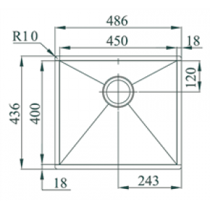 Évier Box Line 45 TEGLER
