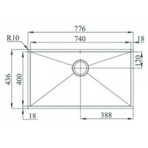 Évier Box Line 74 TEGLER