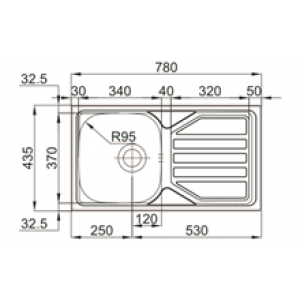 Évier Okio Line 78 Flat TEGLER
