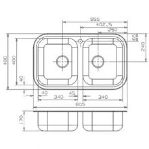 Évier Regent 20 Lux Galindo