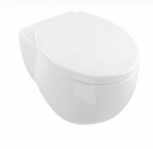 Villeroy & Boch Aveo New Generation – Cuvette suspendue à fond creux sans DirectFlush star white avec CeramicPlus