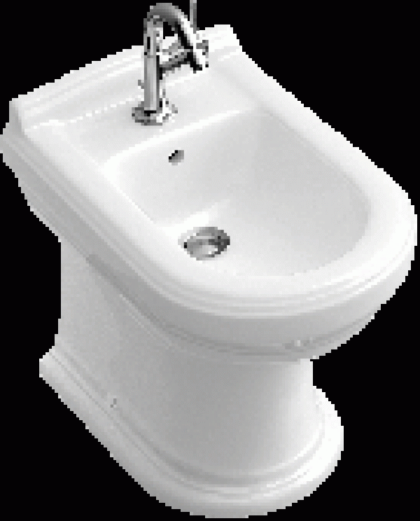 Villeroy & Boch HOMMAGE – Bidet à poser blanc avec CeramicPlus