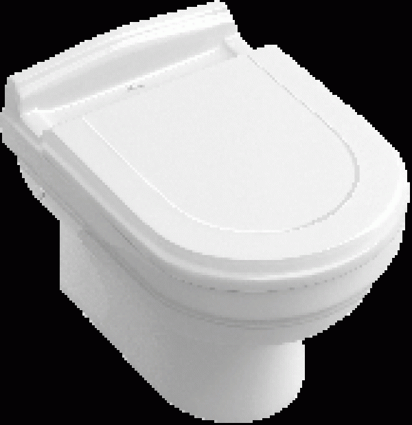 Villeroy & Boch HOMMAGE – Cuvette suspendue à fond creux sans DirectFlush star white avec CeramicPlus