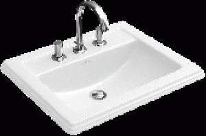 Villeroy & Boch HOMMAGE – Lavabo à encastrer par le dessus 630×525 star white avec CeramicPlus