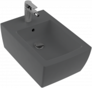 Villeroy & Boch Memento 2.0 – Bidet suspendu graphite avec CeramicPlus