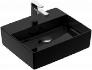 Villeroy & Boch Memento 2.0 – Vasque à poser pour meuble 500×420 glossy black avec CeramicPlus