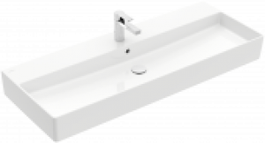 Villeroy & Boch Memento 2.0 – Waschtisch 3-Loch Armatur mit Überlauf weiß CeramicPlus