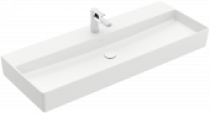 Villeroy & Boch Memento 2.0 – Waschtisch 3-Loch Armatur ohne Überlauf stone white CeramicPlus