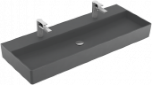 Villeroy & Boch Memento 2.0 – Waschtisch Unterseite geschliffen ohne Überlauf graphite CeramicPlus