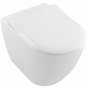 Villeroy & Boch Subway 2.0 – Cuvette sur pied à fond creux à poser avec DirectFlush blanc avec CeramicPlus