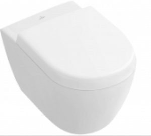 Villeroy & Boch Subway 2.0 – Cuvette suspendue à fond creux Compact avec DirectFlush blanc sans CeramicPlus