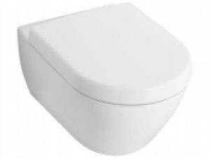Villeroy & Boch Subway 2.0 – Cuvette suspendue à fond creux Compact sans DirectFlush blanc avec CeramicPlus