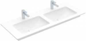 Villeroy & Boch Venticello – Lavabo double pour meuble 1300×500 blanc avec CeramicPlus