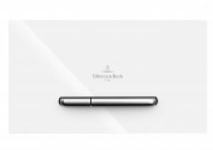 Villeroy & Boch ViConnect – Plaque de commande pour WC avec pour chasses d’eau à 2 volumes blanc / chrome