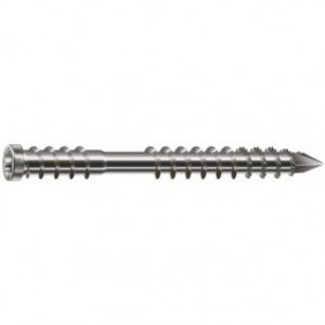 Vis à bois inox A4 pour terrasse – empreinte torx – 100 pièces