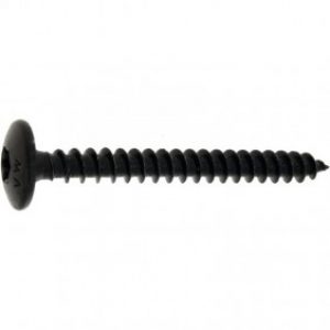 Vis de penture Torx – acier zingué noir – filetage total