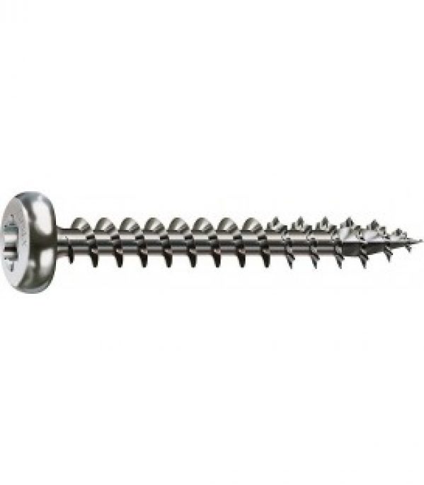 Vis tete ronde SPAX® inox A2 filetage plein T – STAR Plus Diam 4,0 x 30 mm, 200 pcs