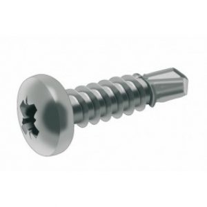 Vis à tôle autoperçeuses pour aluminium, inox A2, tête bombée