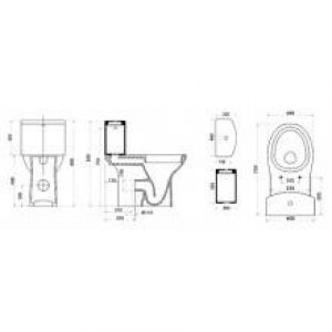 WC complet réservoir bas Accessible