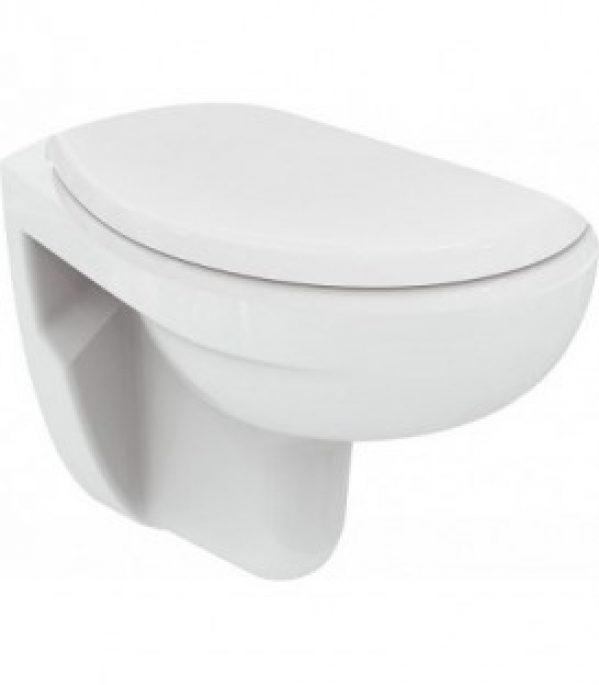 WC mural Ideal Standard Eurovit, sans bord de rincage blanc