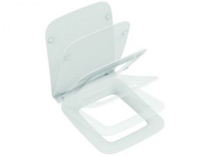 Abattant WC Frein de Chute Ideal Standard STRADA II Frein de Chute 365x445x60mm Blanc