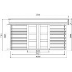 Abri de jardin bois VIBORG 13.7 m2